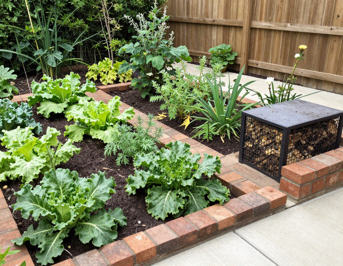 Jardín residencial diseñado por Handwrflameol